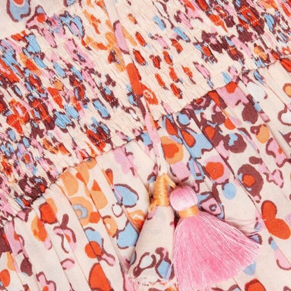 ✨NWT Poupette St Barth - Triny Floral-Print Mini Dress - Pink Murrina - Picture 4 of 12